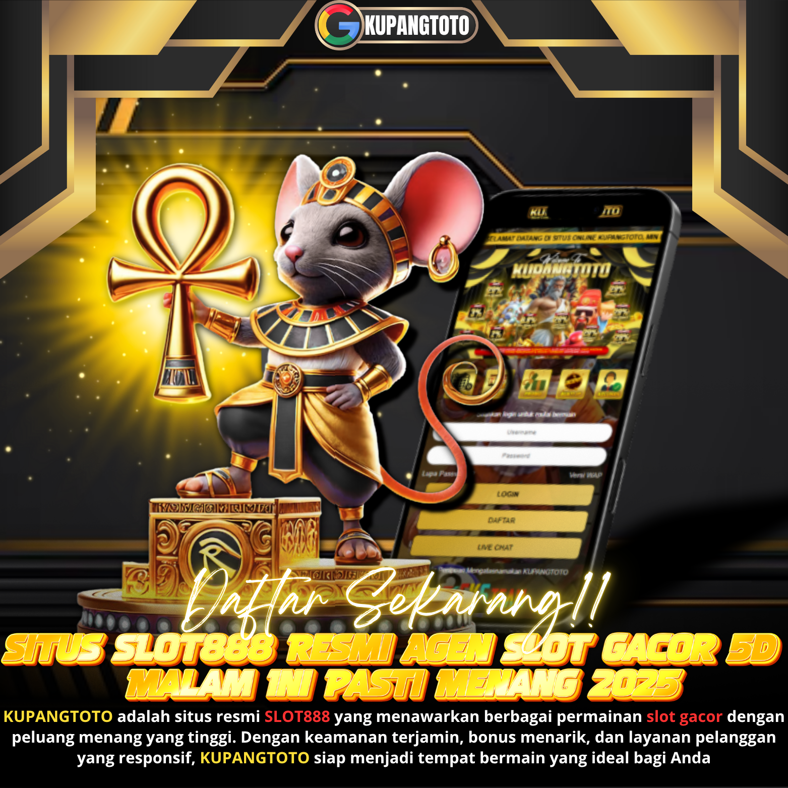 KUPANGTOTO - Situs SLOT888 Resmi Agen Slot Gacor 5D Malam Ini Pasti Menang 2025